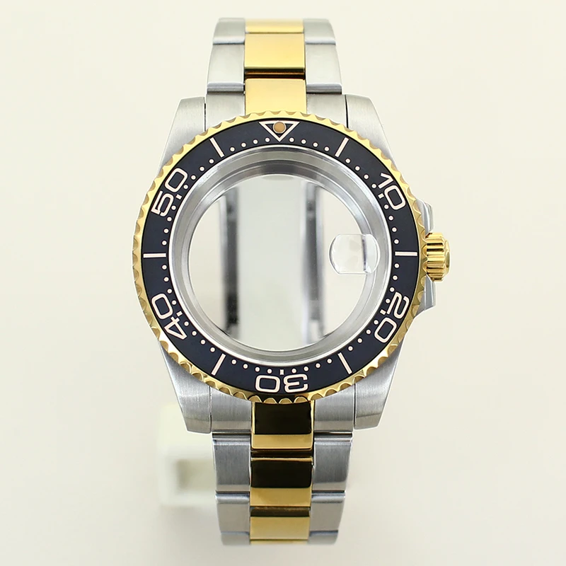 

NH35 Case 40mm Watch Case Stainless Steel Bracelet Sapphire For Seiko NH34 N3H5 NH36 NH38 Miyota 8215 ETA 2824 Movts Sea Dweller