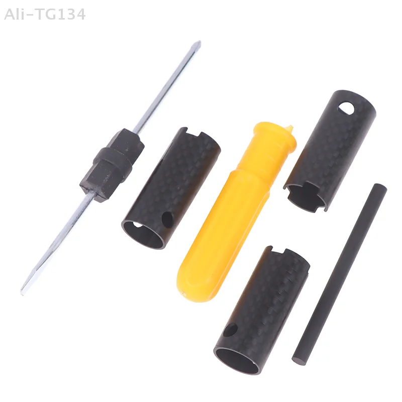 

1 комплект для спиннинговой катушки, гаечный ключ из углеродного волокна, инструмент для разборки карбонового стержня для выравнивания их во время установки SHIDWJ