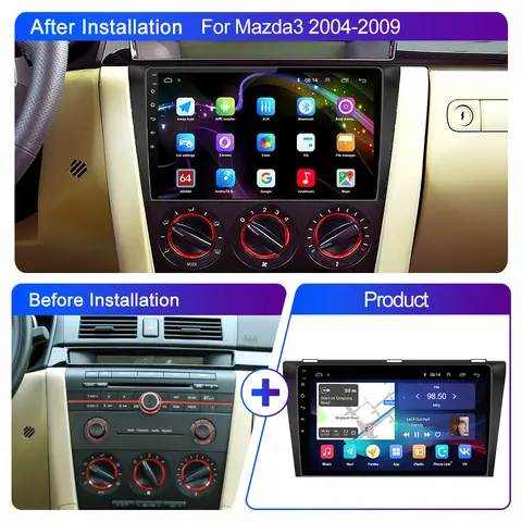 10 best selling car radio android mazda 3 - №1