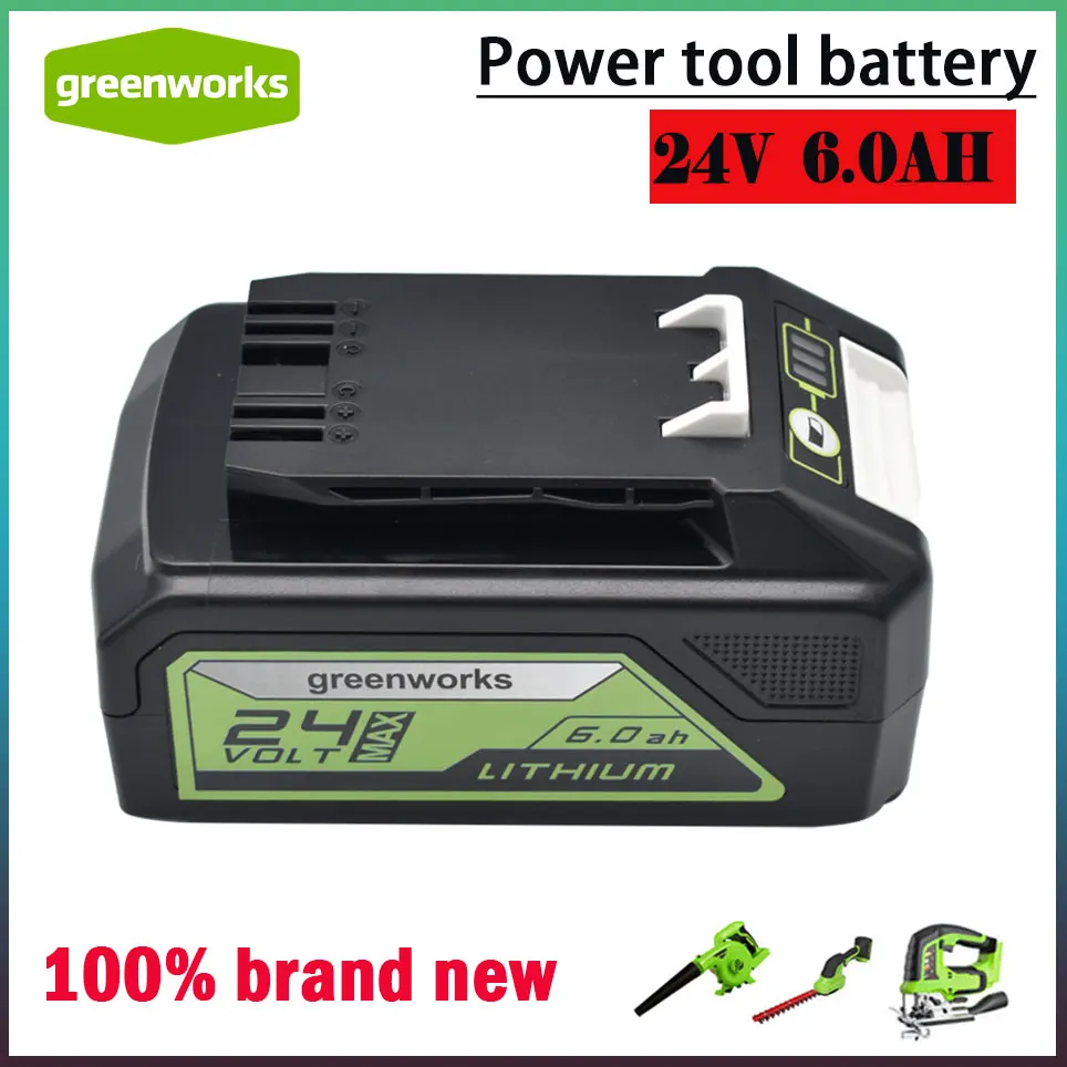 

Greenworks Battery 24V 6.0AH Greenworks Lithium Ion Battery (Greenworks Battery) The original product is 100% brand new