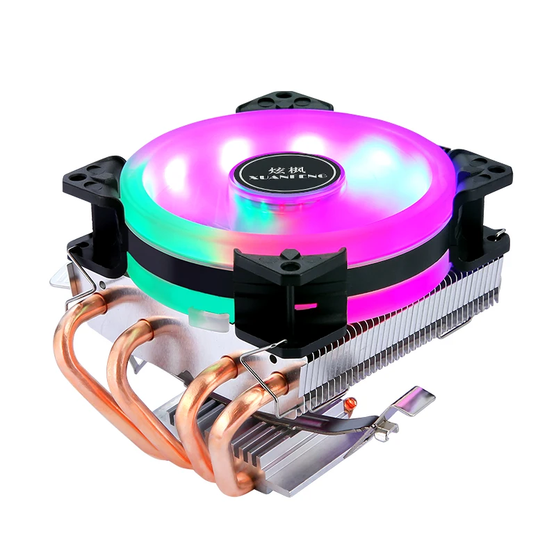 x79 x99 Processor Cooler 120mm Fan 4pin/PWM PC Horizontal Radiator 2/4 Heat Pipe Air-cooled install LGA2011 1200 115X AM3 AM4 i5 - Image 6