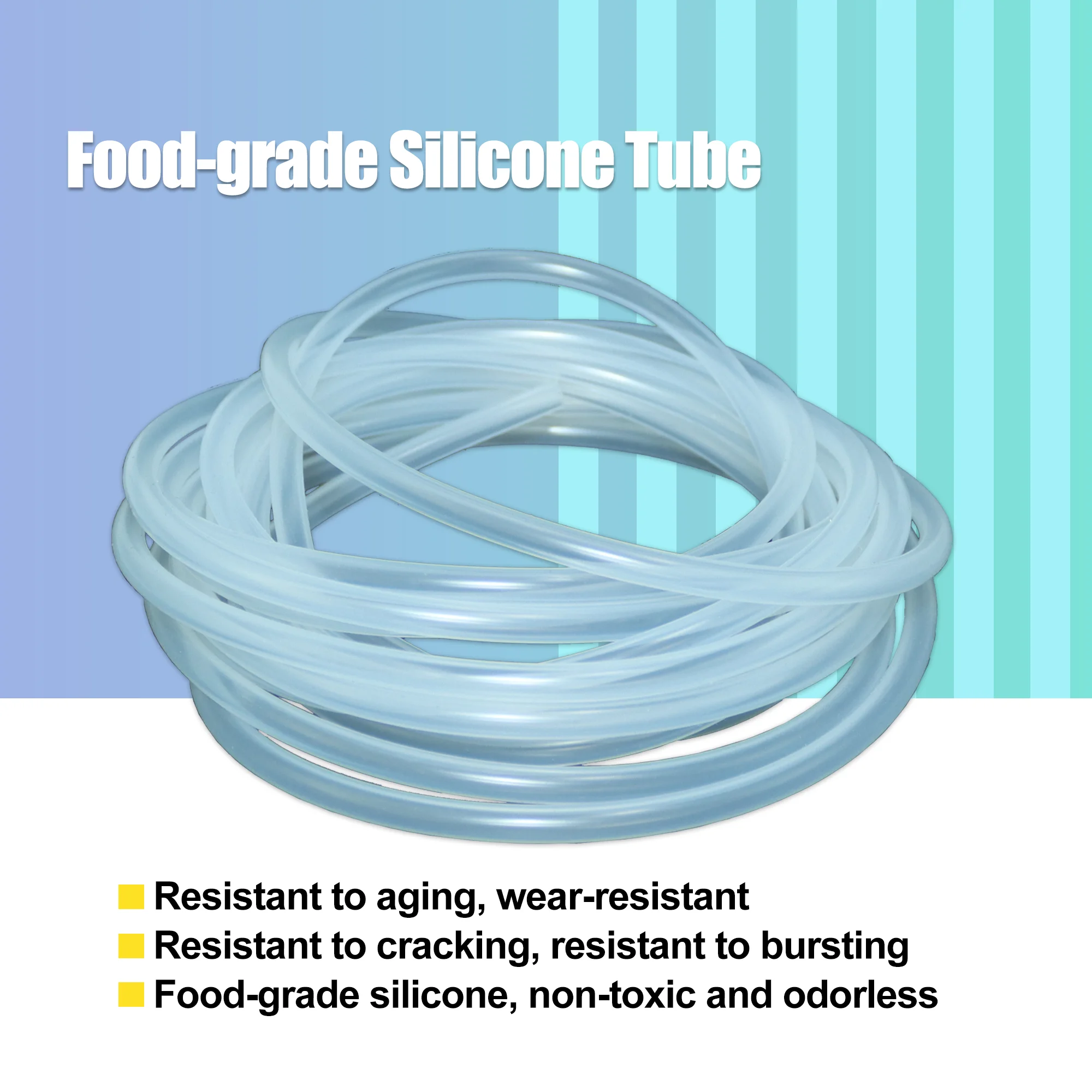 Lebensmittelqualität, transparent, weicher Silikon-Kraftstoffschlauch, 2, 4, 5, 6, 7, 8, 9, 10, 12, 14, 16 mm, flexibles, ungiftiges Hochtemperatur-Silikonrohr – Detail 1