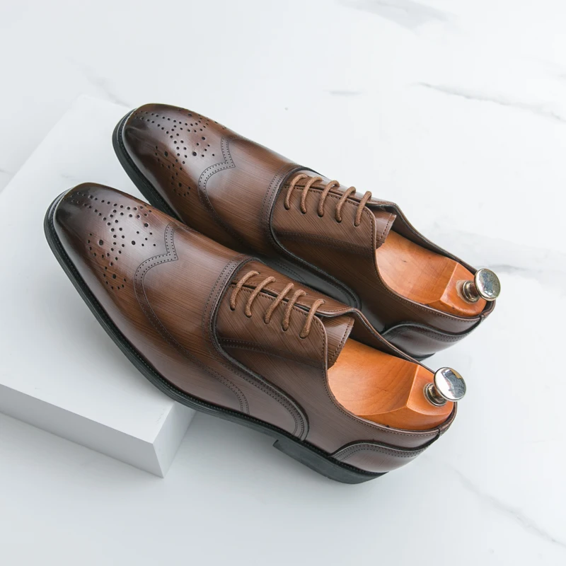 

Черные кожаные туфли, мужские модные повседневные модельные туфли, классические деловые итальянские формальные оксфорды для мужчин, Zapatos Hombre