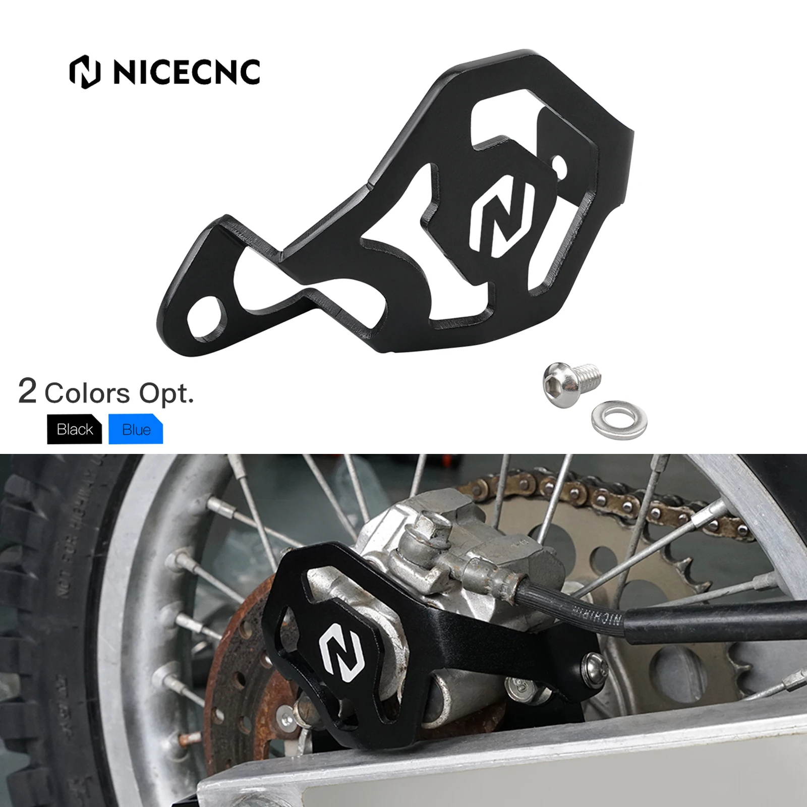 

NiceCNC For Yamaha YZ85 YZ 85 2002-2018 2017 2016 2015 YZ80 YZ 80 1993-2000 2009 Motorcycle Rear Brake Caliper Guard Aluminum