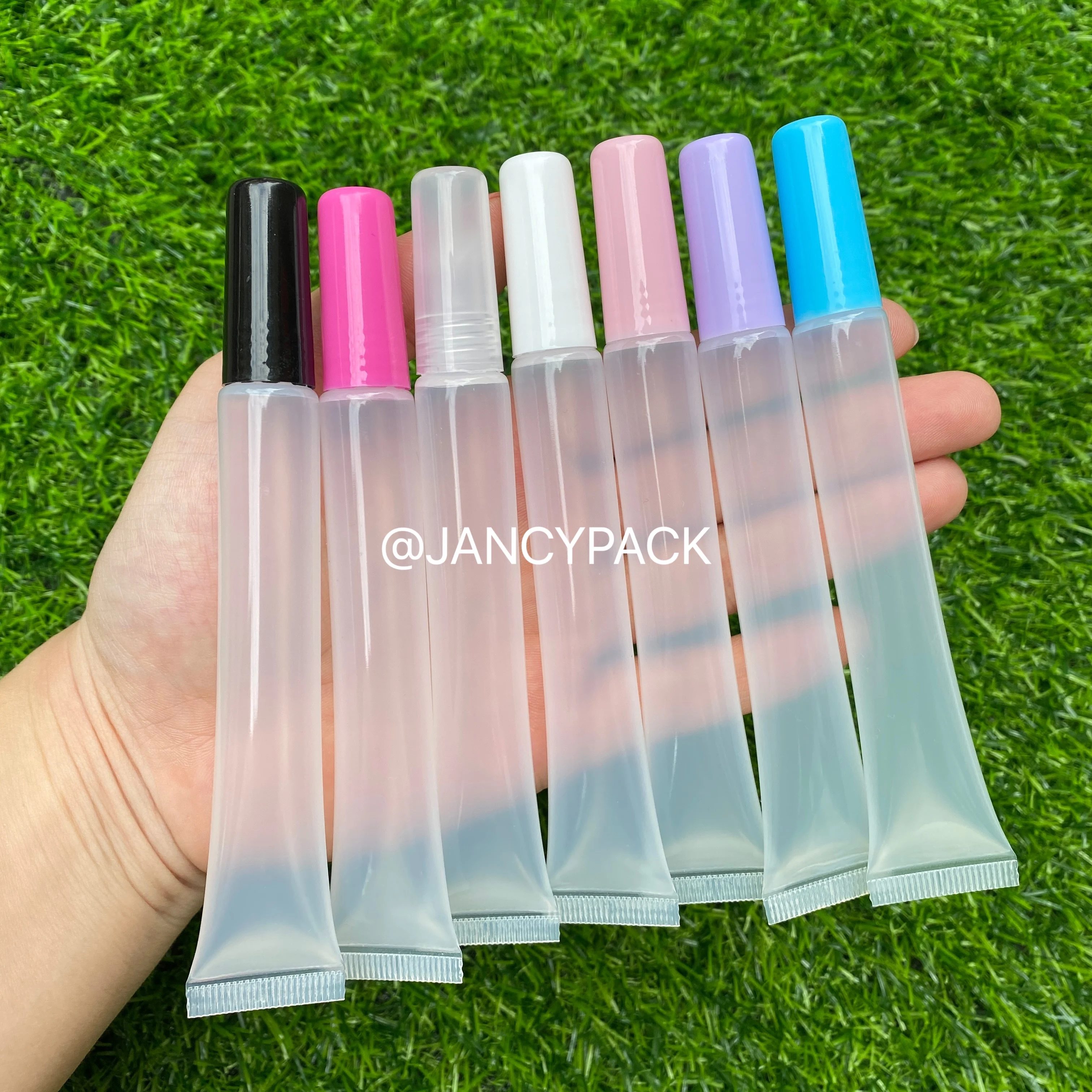 10ml 15ml 20ml Empty Lip Balm Soft Tube Squeeze Eyelash Clear Plastic Lip Gloss Refillable Bottles Cosmetic Container