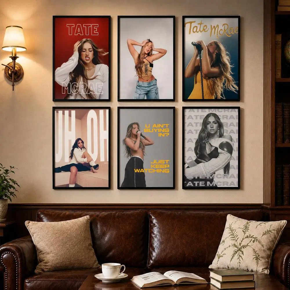 Dynamic Singer T-Tate McRaeS Poster Self-adhesive Art Poster Decoracion Painting Wall Art White Kraft Paper Home Decor