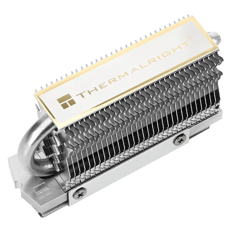 M.2 HR-09 2280 SSD Heat Sink, Matte Copper Tube Aluminum Alloy SSD Vest Heat Sink