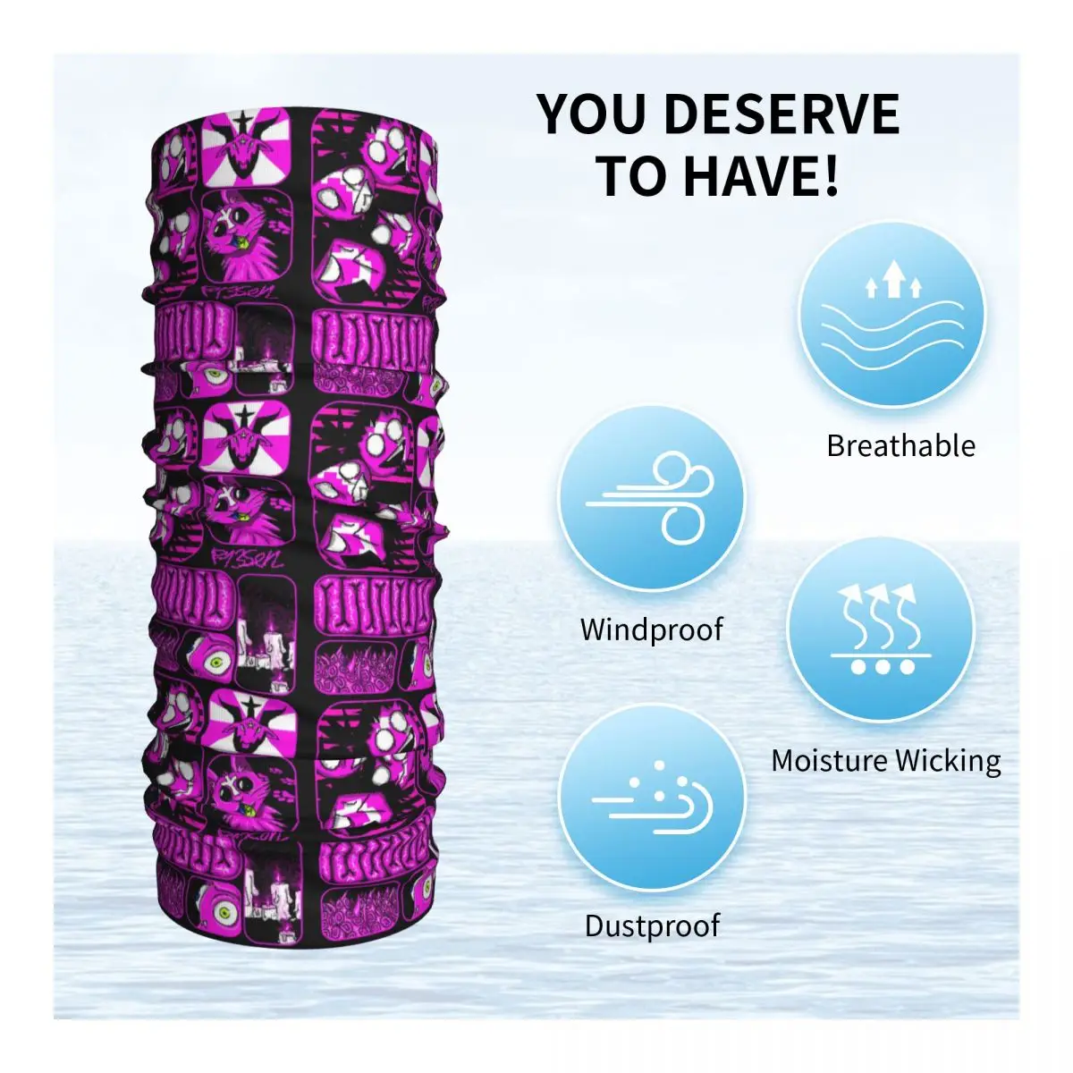 Msi Mindless الهيب هوب روك الذاتي Indulgence باندانا غطاء الرقبة المطبوعة التفاف وشاح متعدد الاستخدام أغطية الرأس للرجال النساء الكبار يندبروف #3