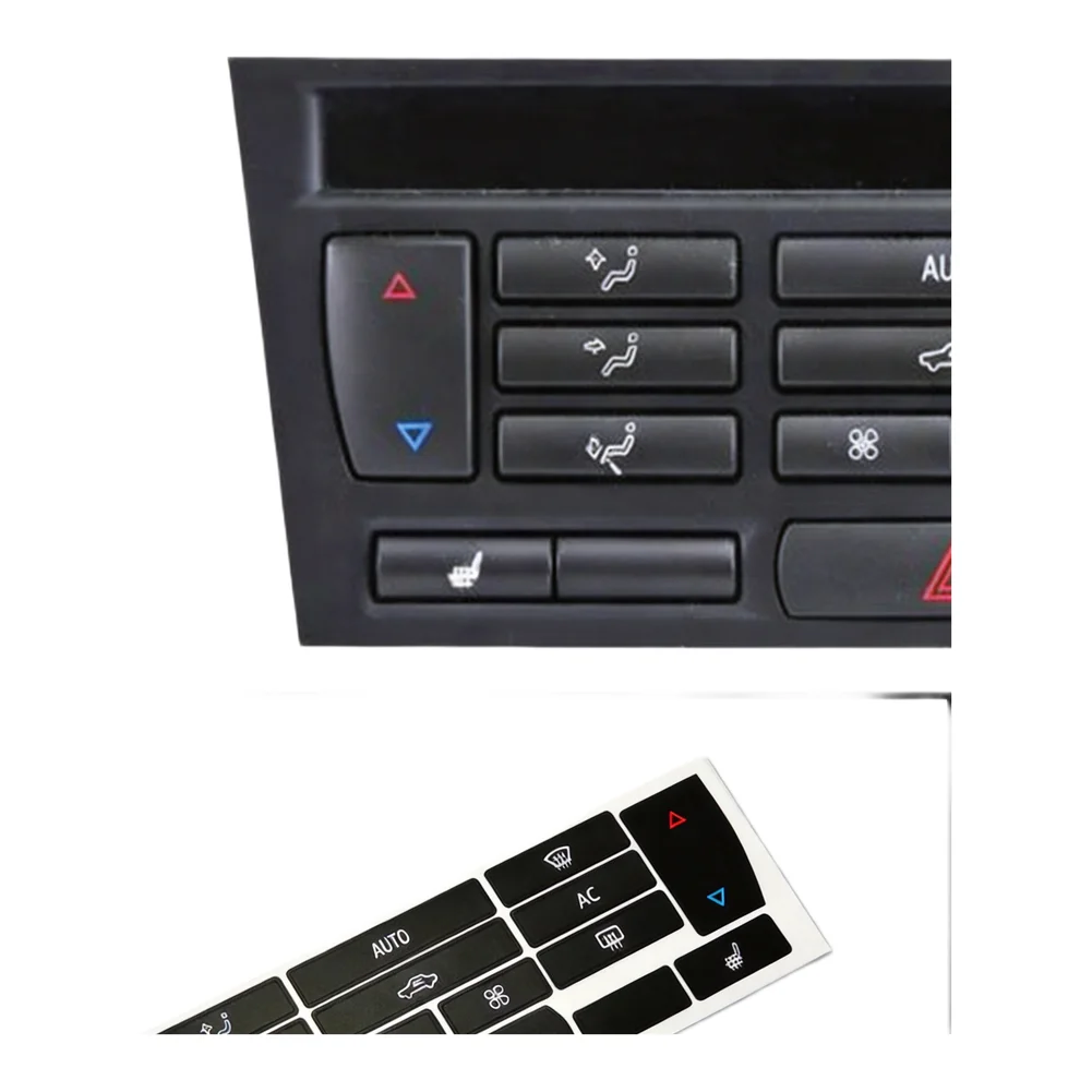 For SAAB 9-3 2003-07 Car Air Condition AC Climate Control Button Repair Stickers Decoration Decals Automotive Interior Stickers