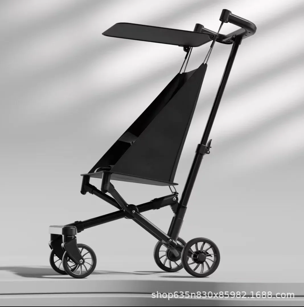 New Aluminum Alloy Baby Stroller Children's Walking Tool Lightweight Folding Pocket Cart Comfortable Walking for Babies