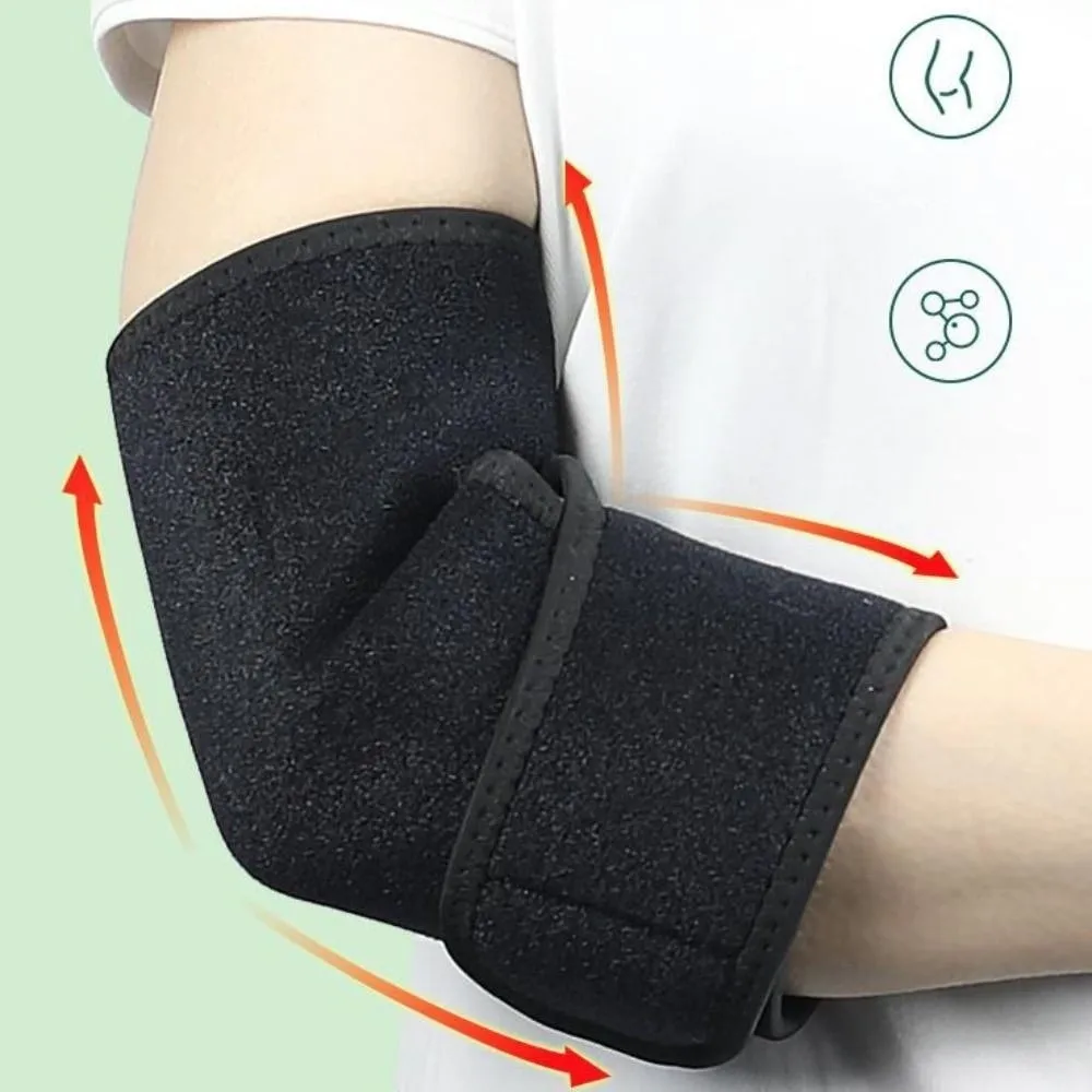 360° Full Coverage Heating Elbow Support Sleeve Breathable Material Soft-Touch Fabric Compression Elbow Sleeve Natural Heating