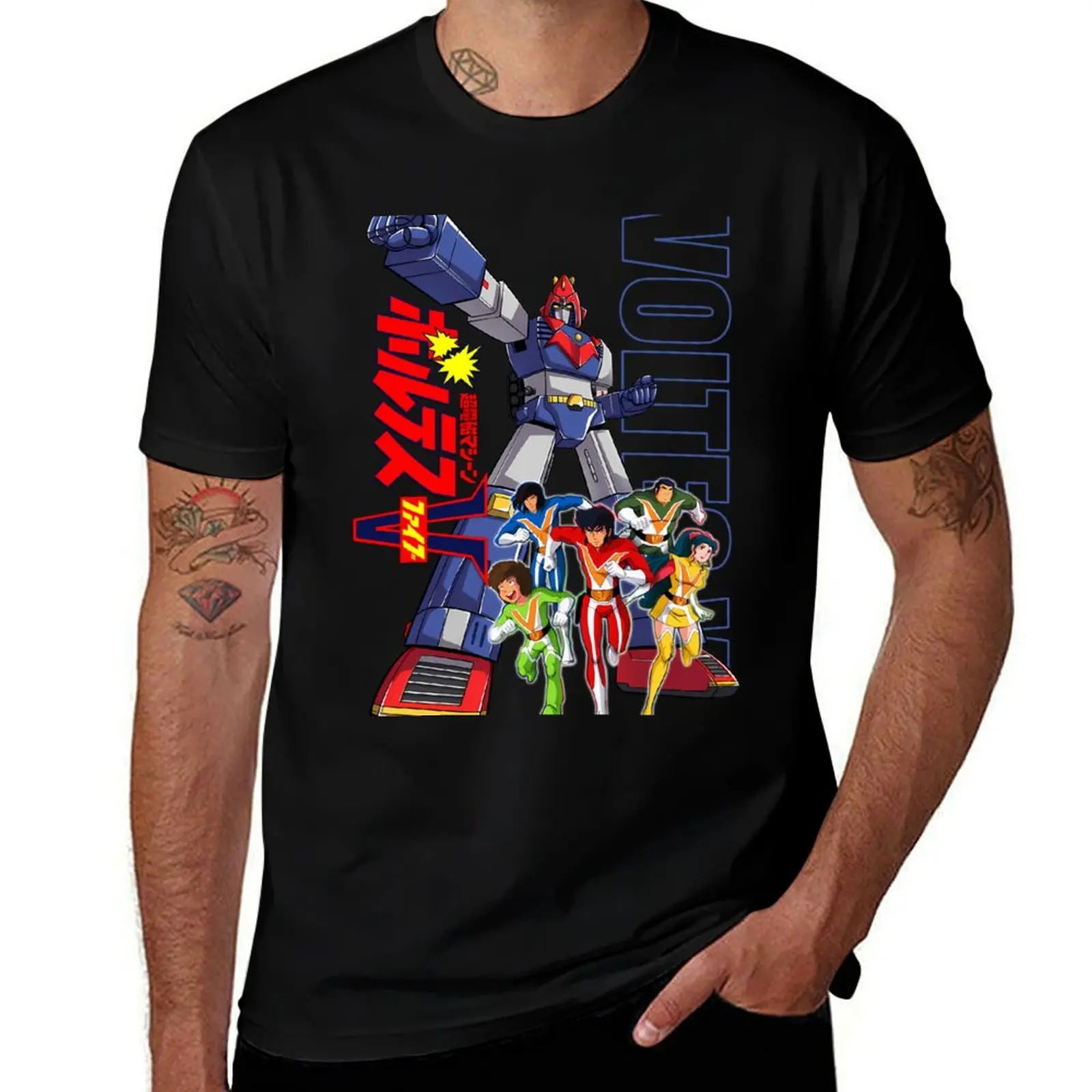 

Voltes V Robo & Team T-Shirt graphic t shirts for man t shirt man luxury