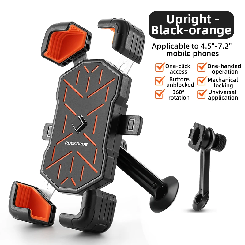 Rockbros Fahrrad Telefon halter Motorrad Elektro fahrzeug Telefon halter 3, 5-6, 5 Zoll Handy-Ständer stoß feste Fahrrad halterung
