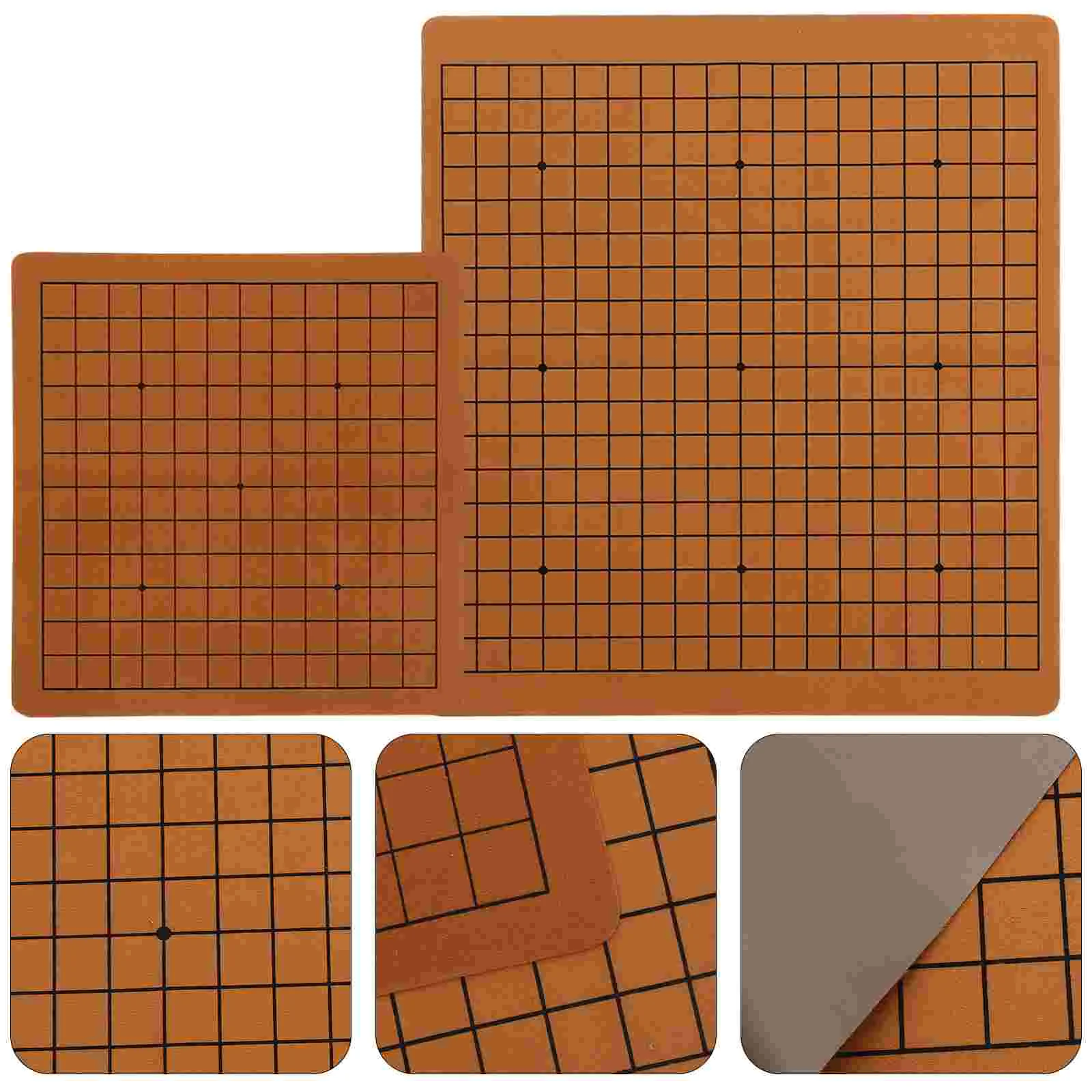 

2 Pcs Foldable Chess Macrame Game Kids Funny Chessboard Portable