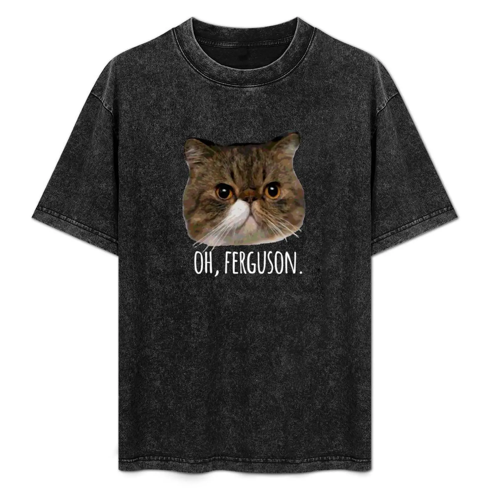 Oh, Ferguson. T-Shirt Retro Style Print Casual Top