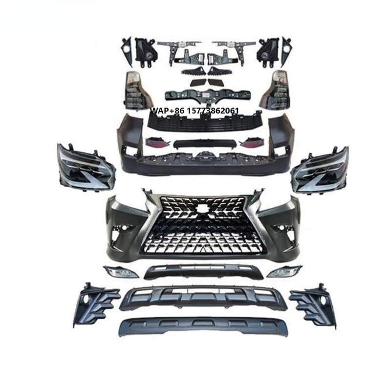

2010-2018 Upgrade 2022 Body Kits Front Rear Bumpers Grille Headlight Tail Lights Body Kit for LXUS GX GX400 GX460
