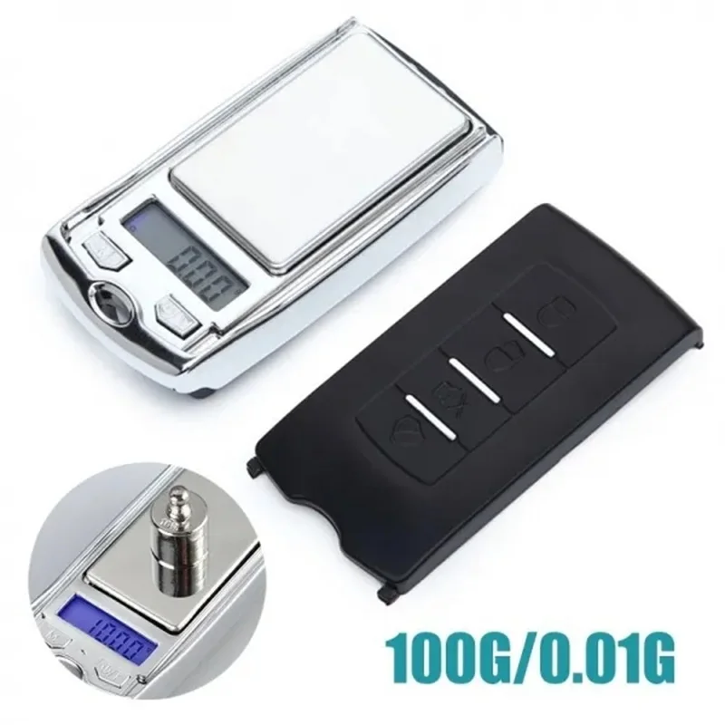 1PC Portable Mini Digital Pocket Scales 100g 0.01g for Gold Sterling Jewelry Gram Balance Weight Car Key Electronic Scales