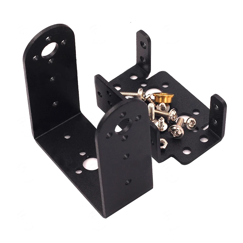 

1set 2 DOF Short Pan And Tilt Servos Bracket Sensor Mount Kit For Compatible MG995 Wholesale Retail