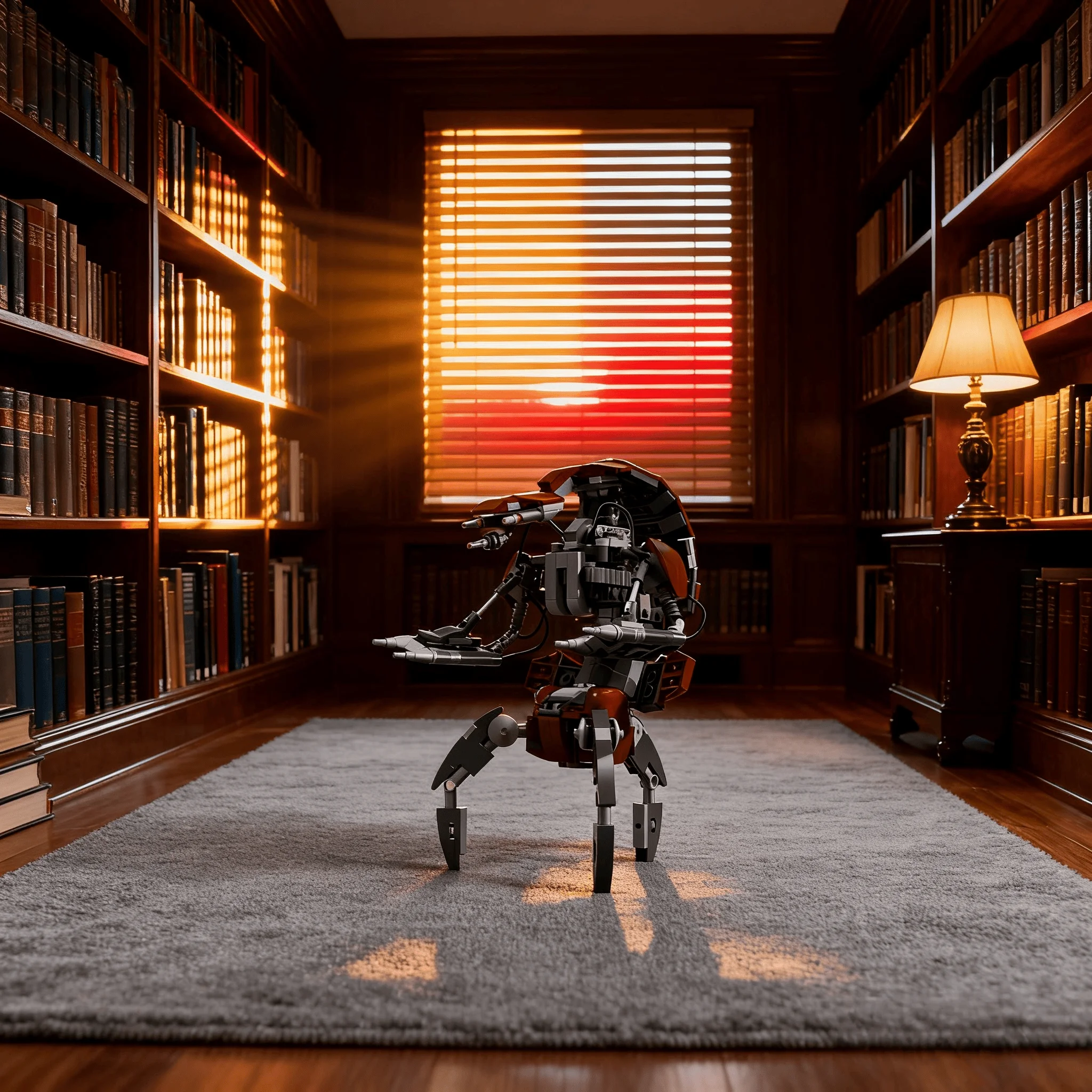 

Новый модельный набор MOC 2026 года, 583 детали, коричневый цвет, для создания креативных подарков для фанатов фильмов и идей для домашнего декора.