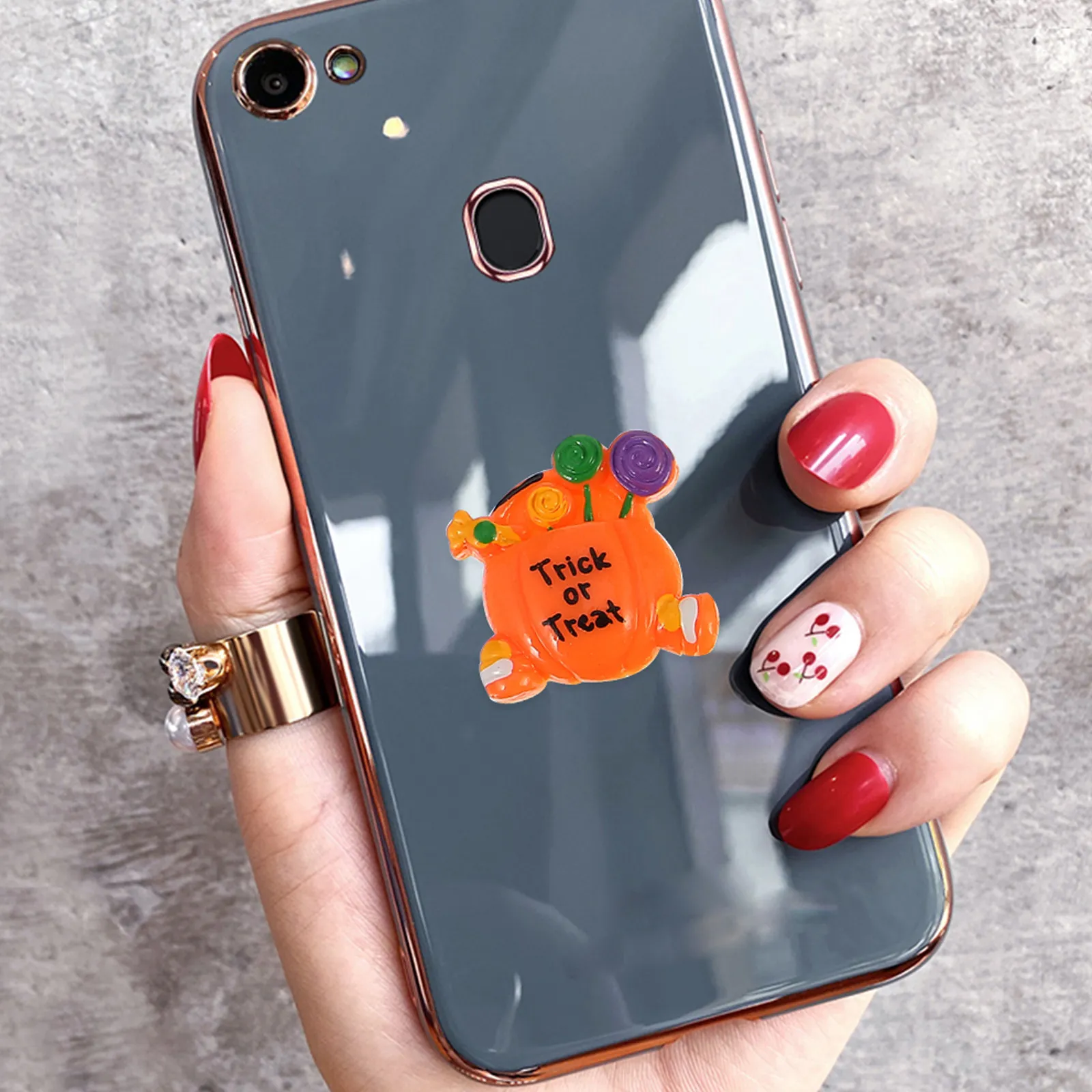 20Pcs Medium Size Resin Pumpkin Halloween DIY Craft Material Candy Decoration Supplies Handmade Holiday Gift Resin Pumpkin