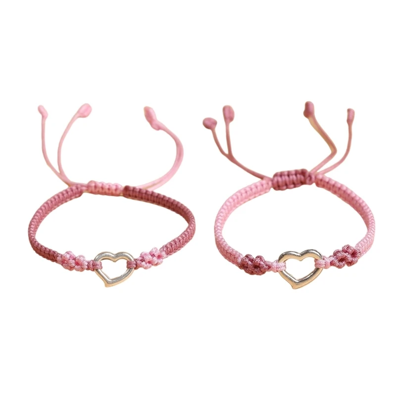 

Fashionable Lovely Hollow Heart Woven Bracelets Simple Designs Woven Jewelry Accessory for Women Date Party Wear Dropship