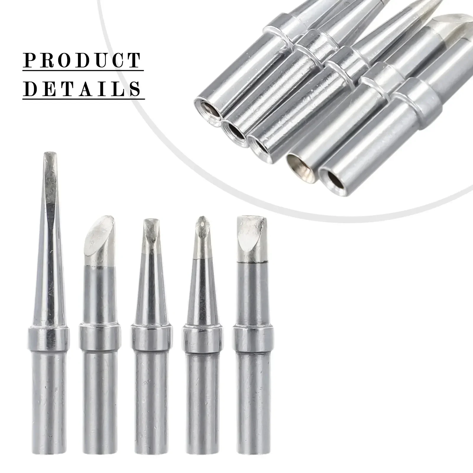 

Practical 5Pcs Set Replacement ET Soldering Iron Tips for PES51 PES50 WCC100/101 LR21 EC1201 EC1204 EC2000 Wep70