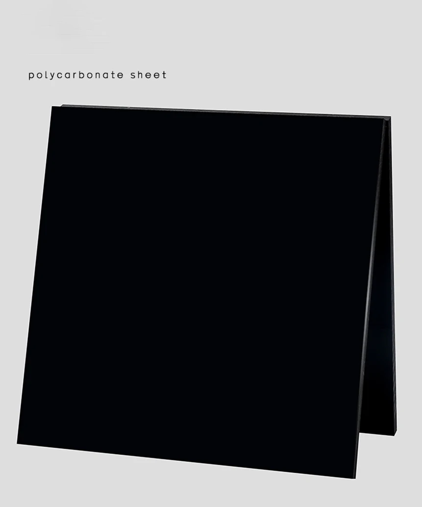 2-30mm Thick Black Polycarbonate Board, PC Endurance Board, Wear-Resistant Plastic Board