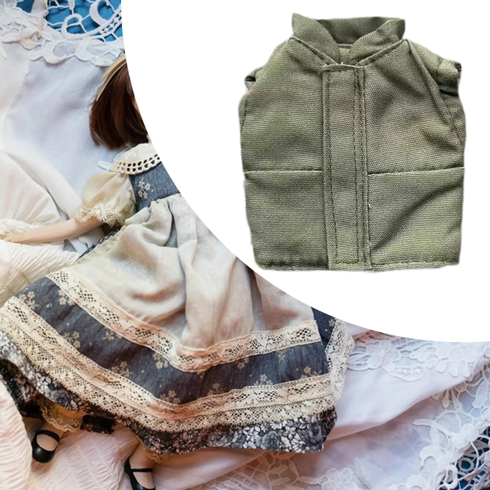 إكسسوار ملابس مصغر مقاس 1/6، ملابس دمى مصنوعة يدويًا مقاس 12 بوصة #3