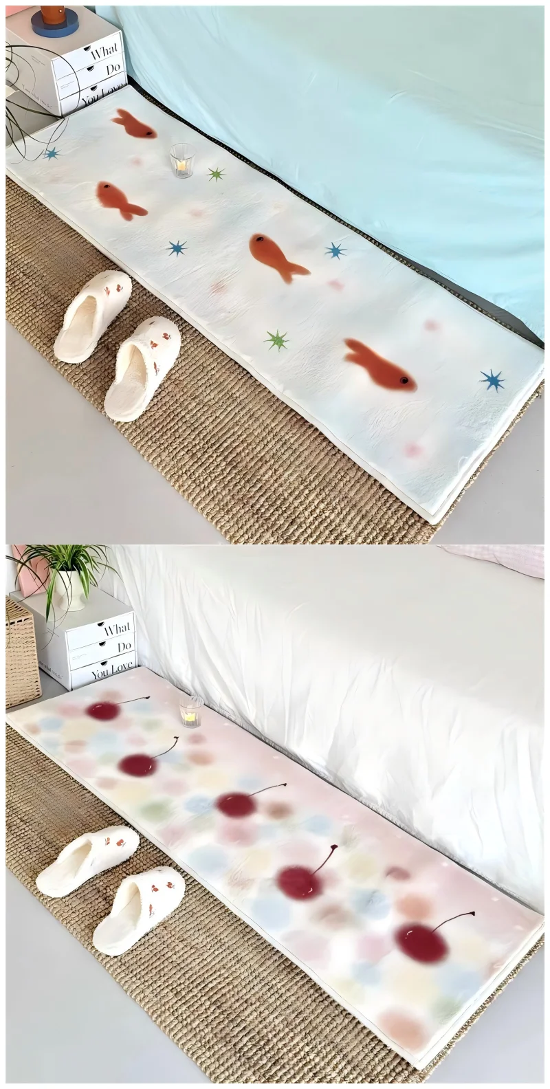 VIKAMA Karpet Ikan Ceri yang M - Baby Nursery Rug ulasan dan harga