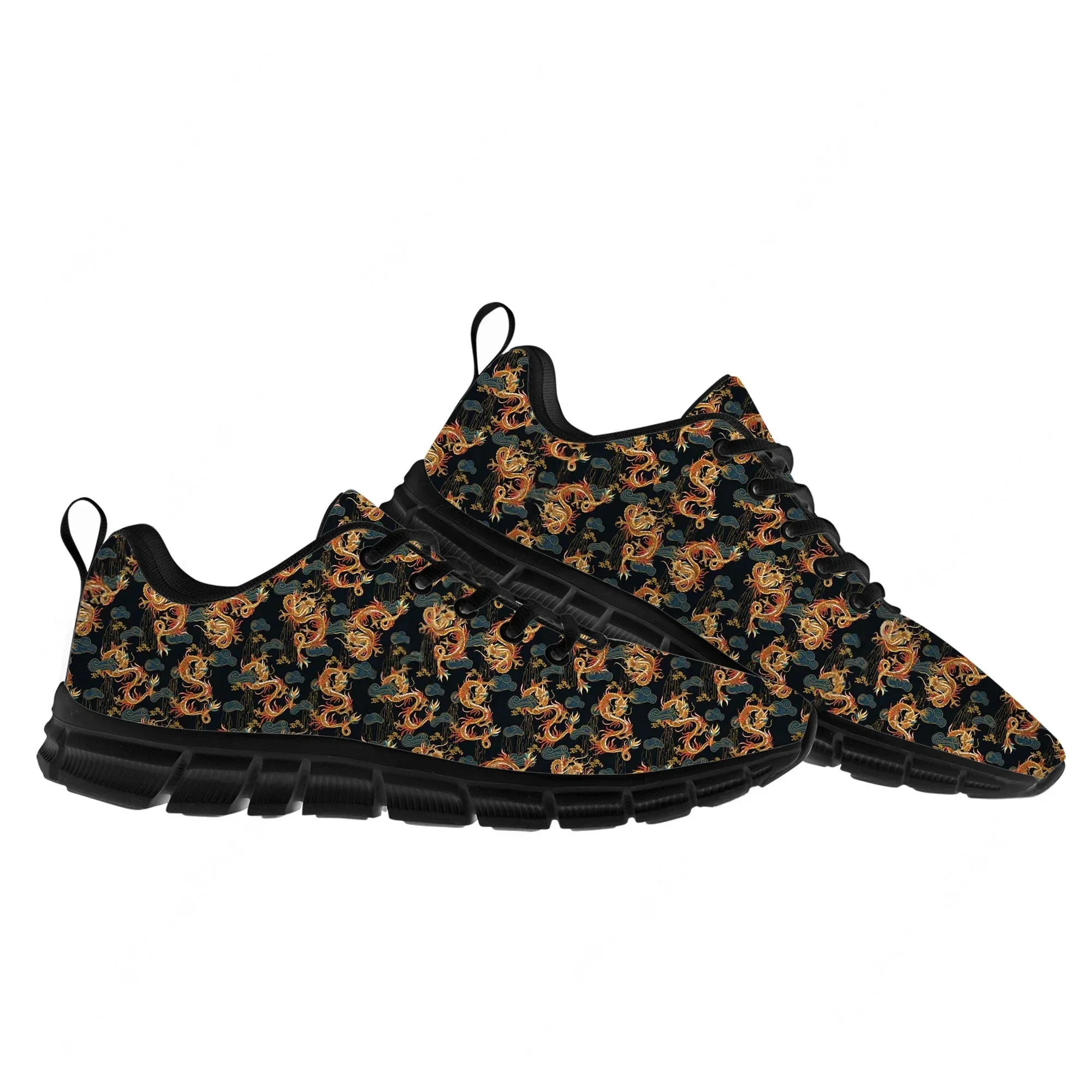 Chinese Dragon Sneakers Mens Womens Teenager Customized Sports Shoes Casual Custom Made Shoe High Quality Couple Shoes
