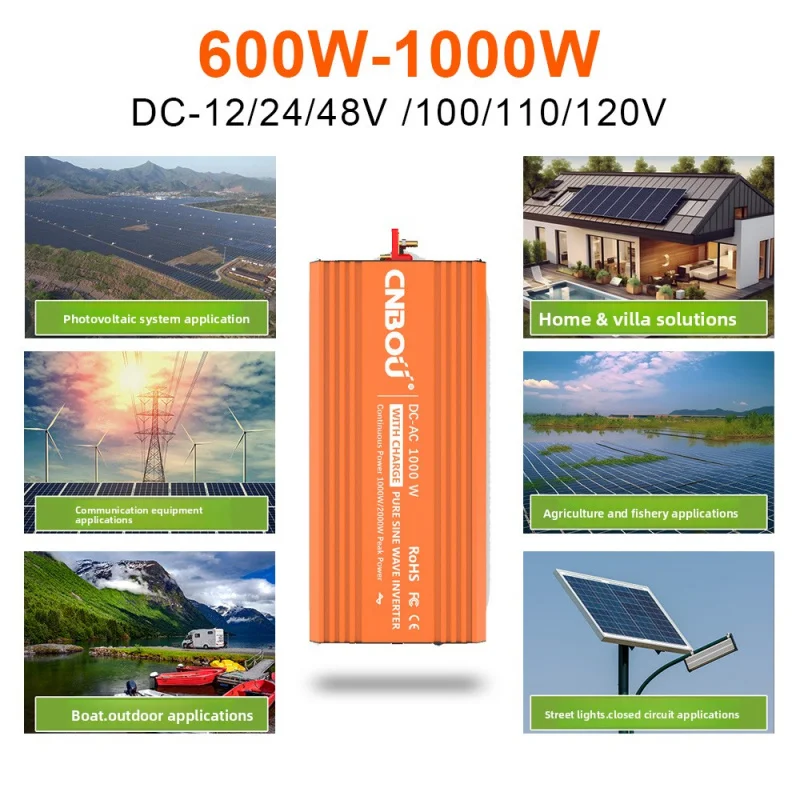 

Photovoltaic Solar Sine Wave Inverter600W-6000WAll-in-one charging device12V24V48V220VPower Supply
