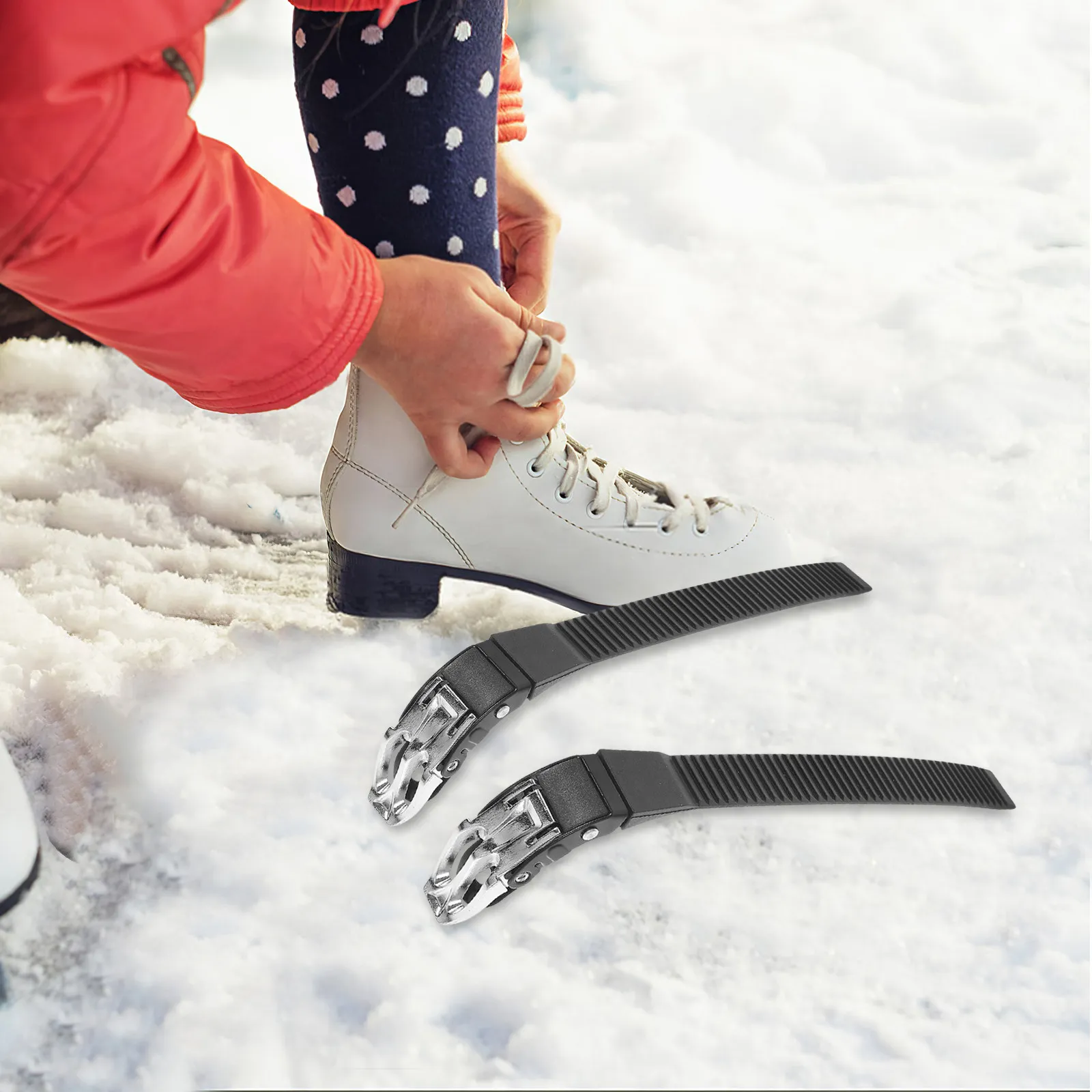 

2Sets Professional Roller Skate Buckle Straps Durable Iron Plastic Material Long Service Life Skating Shoes Fixing Straps