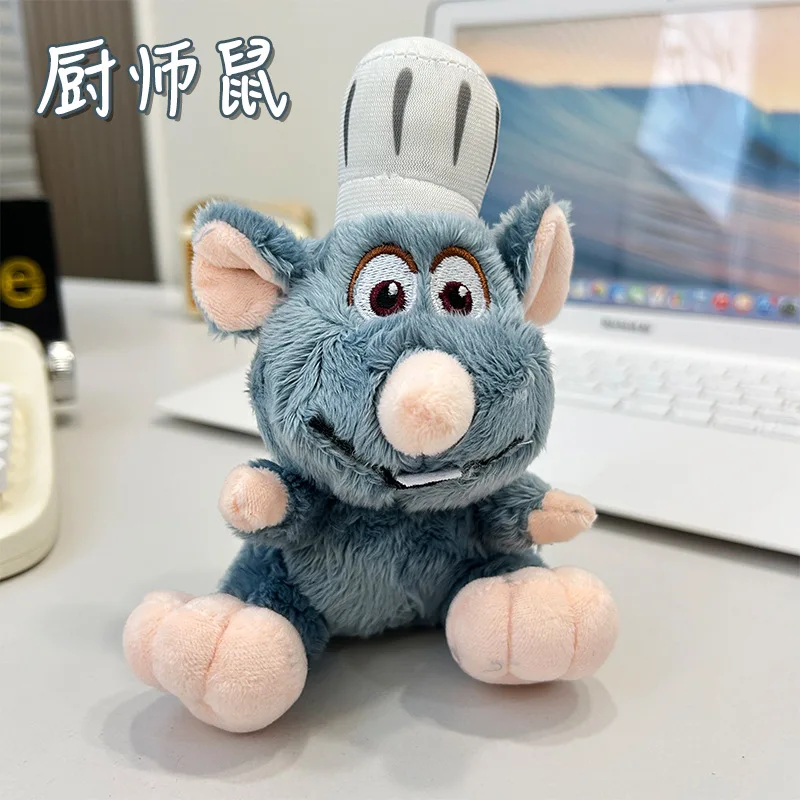Cute Ratatouille Mouse Plush Keychain Kawaii Japanese Style Stuffed Doll Toy Backpack Accessories Decoration Friend Party Gift