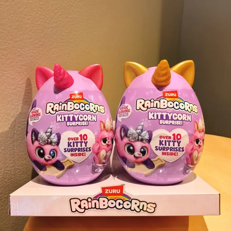 

Набор подарочных коробок Zuru Rainbocorns Unicorn Meow Battle Meow Star второго поколения: Волшебное яйцо-сюрприз, плюшевые куклы-кошки для девочек