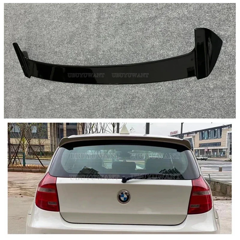 Rear Roof Spoiler Wing For BMW 1-Series E87 E81 118i 120i Hatchback 2005.7-2012 5 Door Car Gloss Black Trunk Lid Splitter Lip