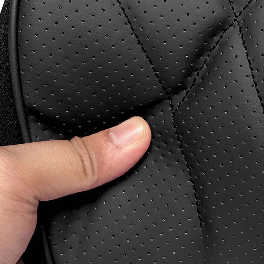 1pc Breathable PU leather Soft Car Headrest/Lumbar/Seat Cushion For AMG Mercedes Benz W202 W203 W205 W211 W212 Auto Accessories