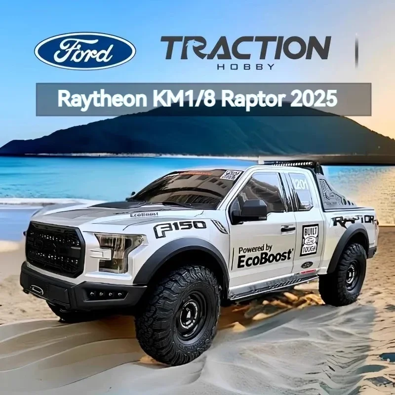 KM Thunder God 1/8 Simulatie Raptor F150 Pickup Afstandsbediening Rc Elektrisch Klimmen Off-road Voertuig Differentieelslot Model
