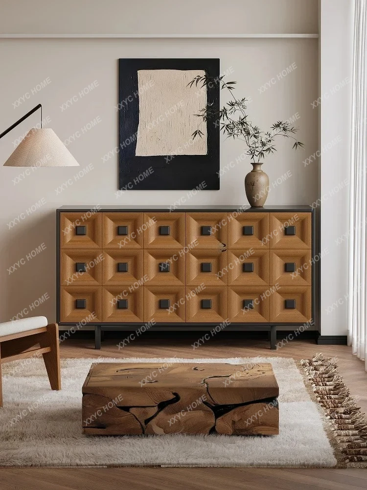 L5Medieval Hagrid drawer side cabinet living room wall storage cabinet