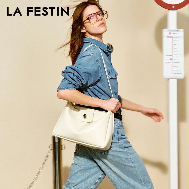 LA FESTIN Original Brand Women\'s bag Large Capacity Bag Fashion Shoulder Bag Luxury Bags 2024 Casual Tote Popular Crossbody Bag