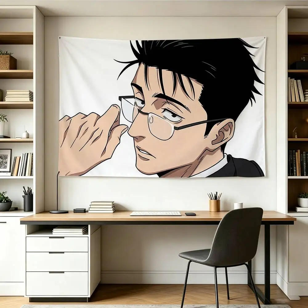 Jujutsu Sorcerer H-Hiromi H-Higuruma Flags Wall Hanging Background Art Banner for Bedroom Home
