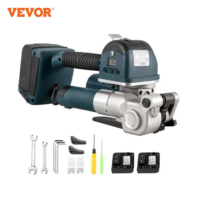 VEVOR DD19A Electric Strapping Machine with Adjustable Tension Force Wrapping Tools for Industrial Packing 10-19MM PP PET Belts