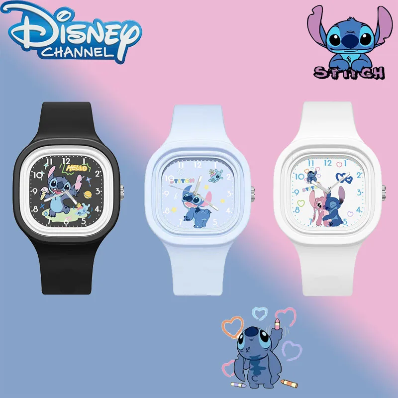 

New Disney Cute Watch Lilo & Stitch Anime Figure High Quality Stitch Diamond Quartz Watch Accessories Children Birthday Gifts