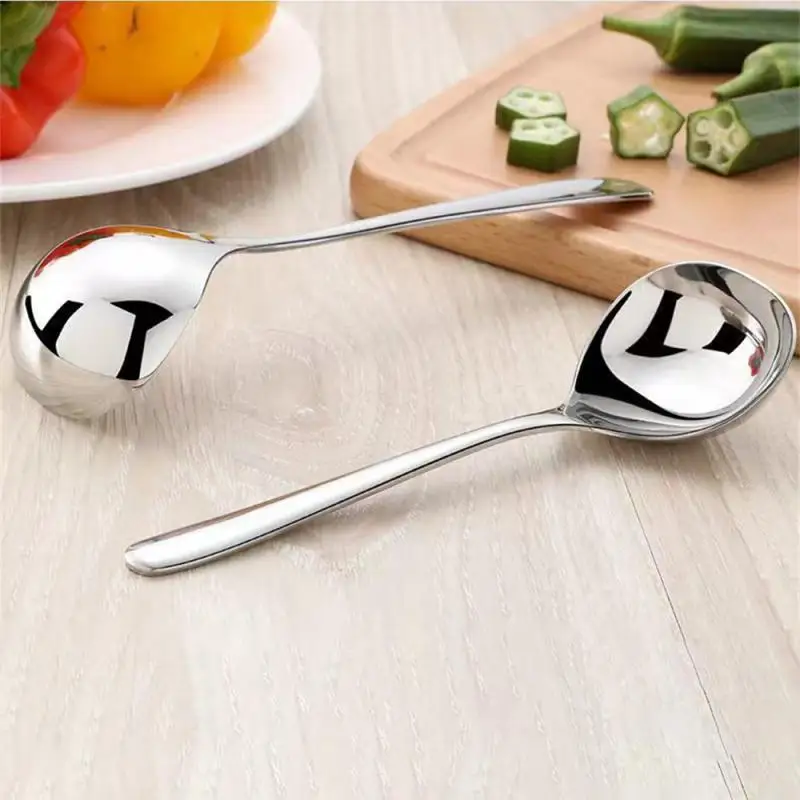 Silver Home Serving Stainless Steel Cutlery Set Large Spoon Fork Hollow Shovel Salad Stirring Tableware Kitchen Utensils