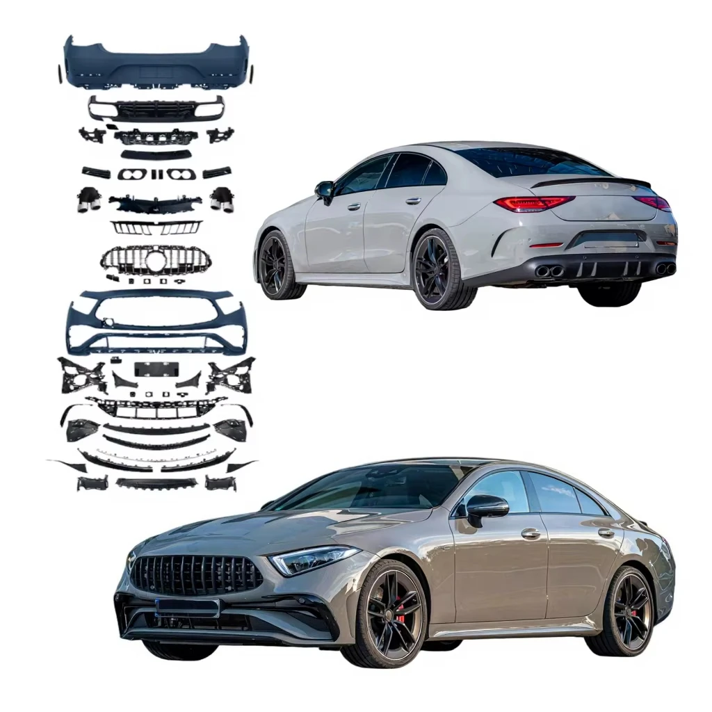 New Arrived Bodykit for Mercedes Benz CLS Class 2017-2024 W257 C257 to GT63 AMG Style Grille Bumper Diffuser Easy Installation