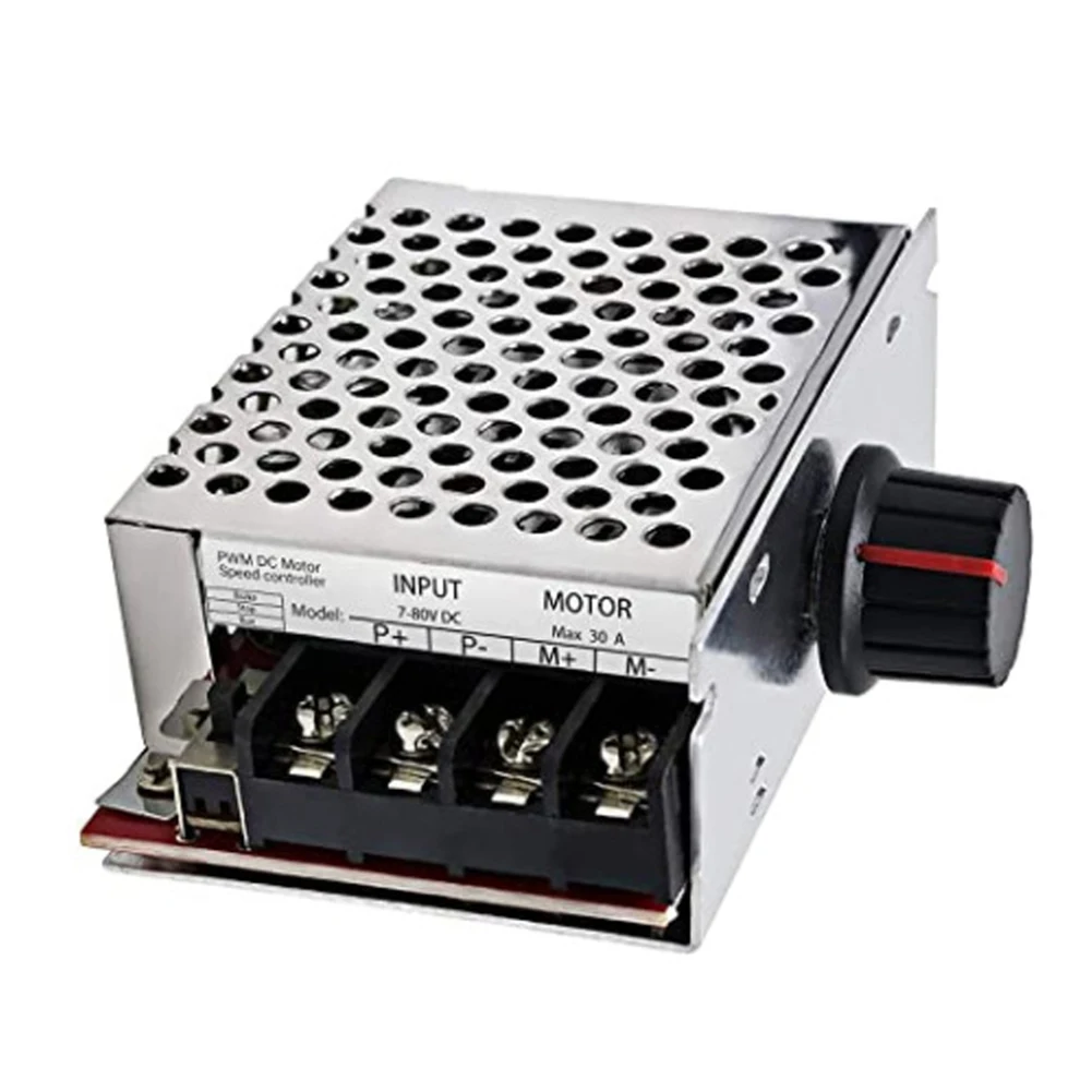 

7-70V PWM DC 30A Speed Regulator Control Governor Switch 12/24/48/60 V Adjustable Variable Speed Regulator Governor Switch