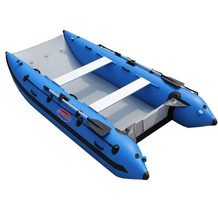 Folding High Speed Catamaran Inflatable Vessel CE Certified Portable Rubber Boat For Outdoor Water Sports