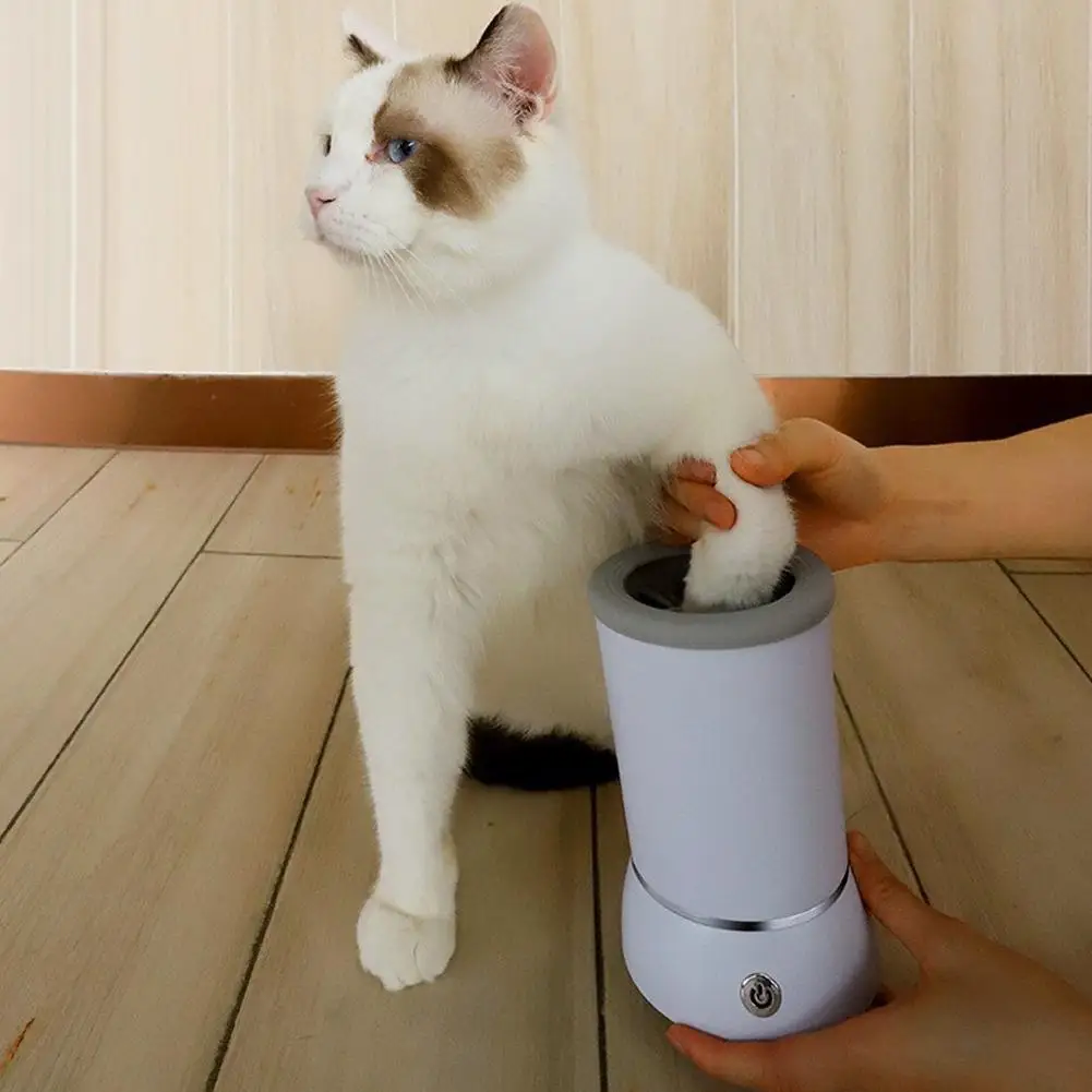 Dog Paw Cleaner Automatic Pet Foot Paw Washer Electric Paw Massager USB Charging for Small Medium Large Dogs Pet Foot Washer Cup