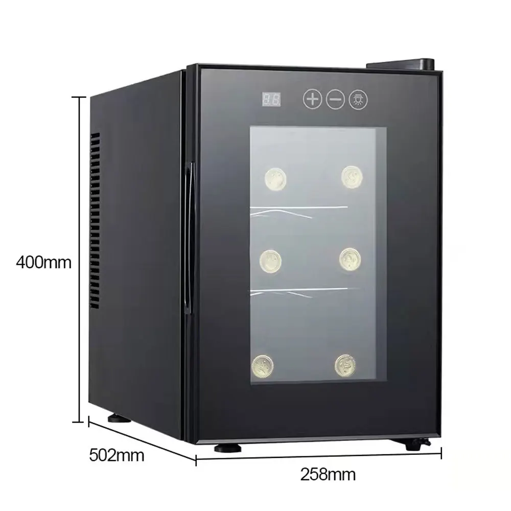 6 Pieces Red Wine Refrigerator Household Wine Fridge Display Constant Temperature Wine Cabinet nevera para bar