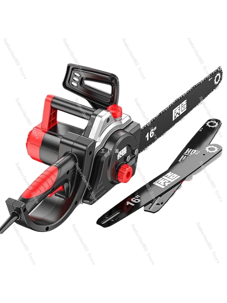 Quality Electric Chainsaw Household Small Handheld 220V Electric Logging Saw Wood Cutting Plug-in Chainsaw