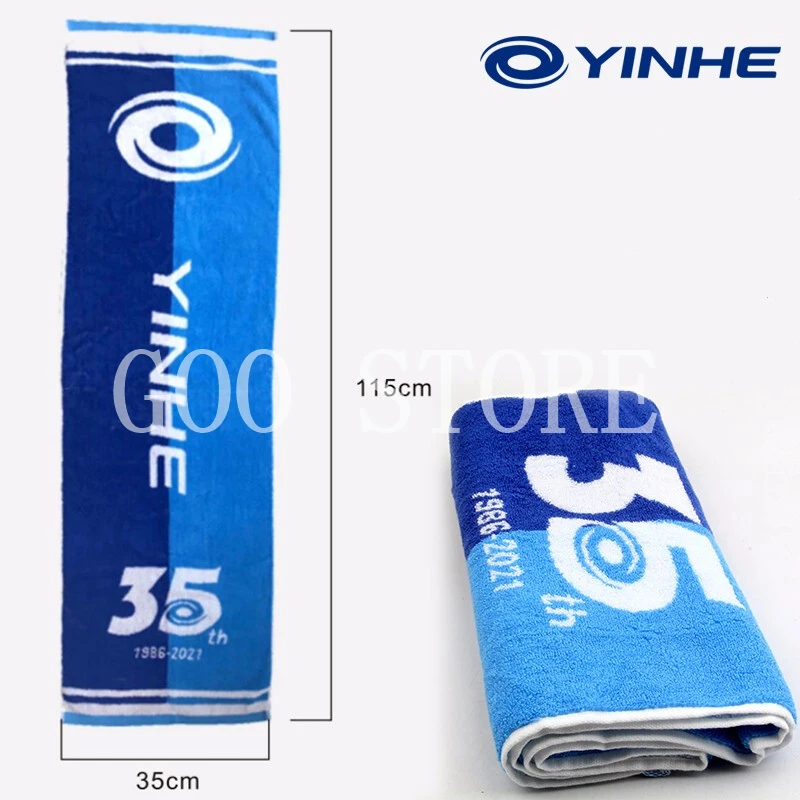 Yinhe 35ครบรอบลายกีฬาปิงปองแร็กเก็ตผ้าขนหนูผ้าฝ้ายสำหรับ Ping Pong Racket ผ้าขนหนูเกม